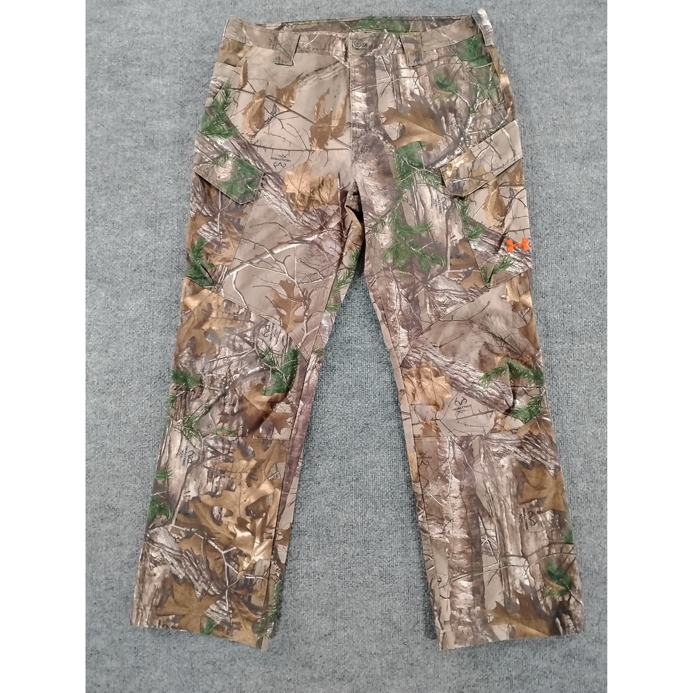 Gorpcore Outdoor Under Armour Camouflage Cargo Pants Size 38x32 Polyester